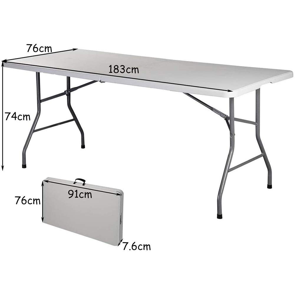 Outsunny Klaptafel inklapbare tafel tuintafel balkontafel picknicktafel campingtafel 60x60 cm