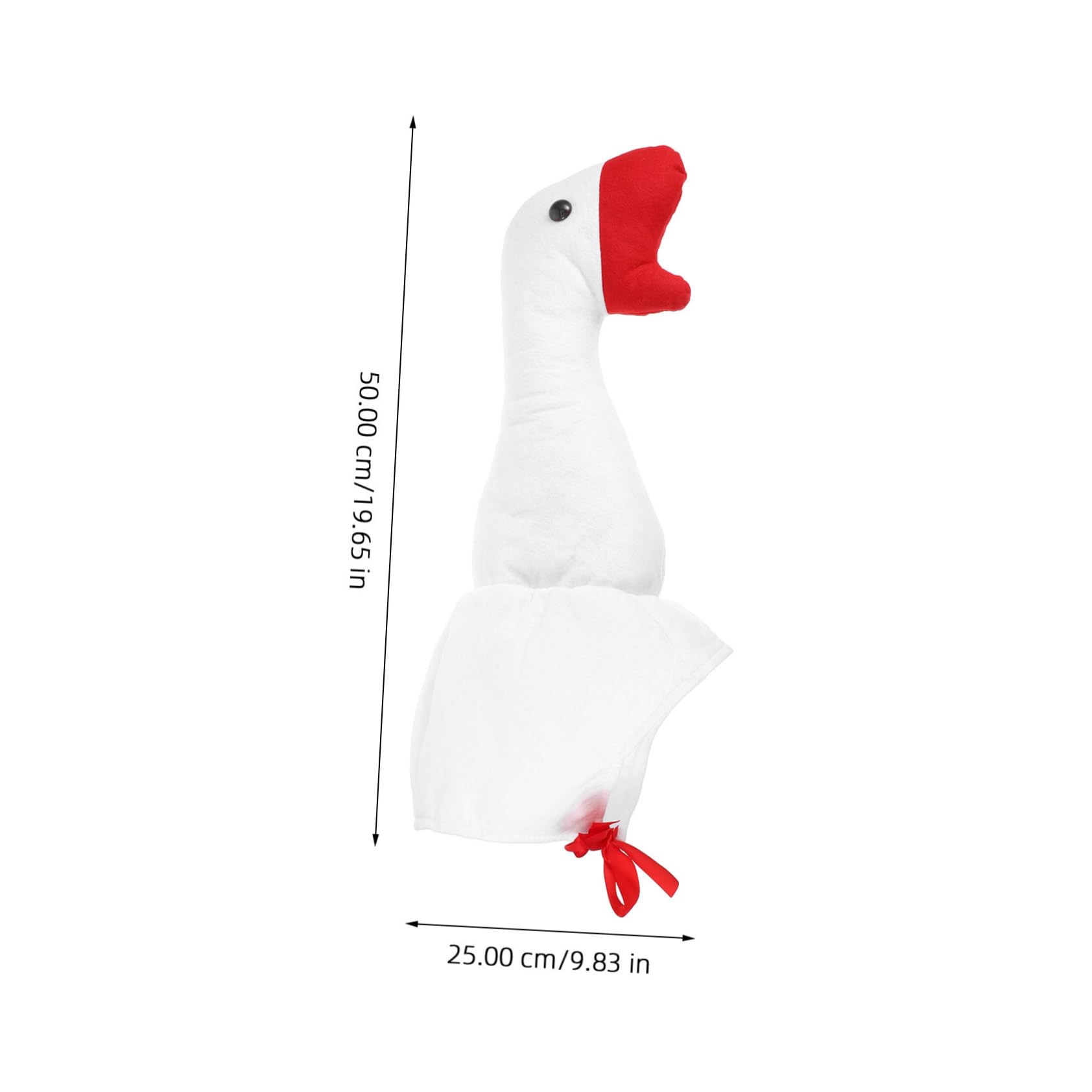 TOYANDONA Sombrero de Ganso de Peluche Blanco, Gorro Creativo y Divertido | Felpa Ligera y Agradable al Tacto, Apto para Fiesta y Celebración, Estilo de Animal Forma de Ganso