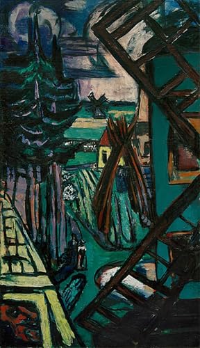 Poster Paysage de Laren Max Beckmann toile moderne pour déco chambre