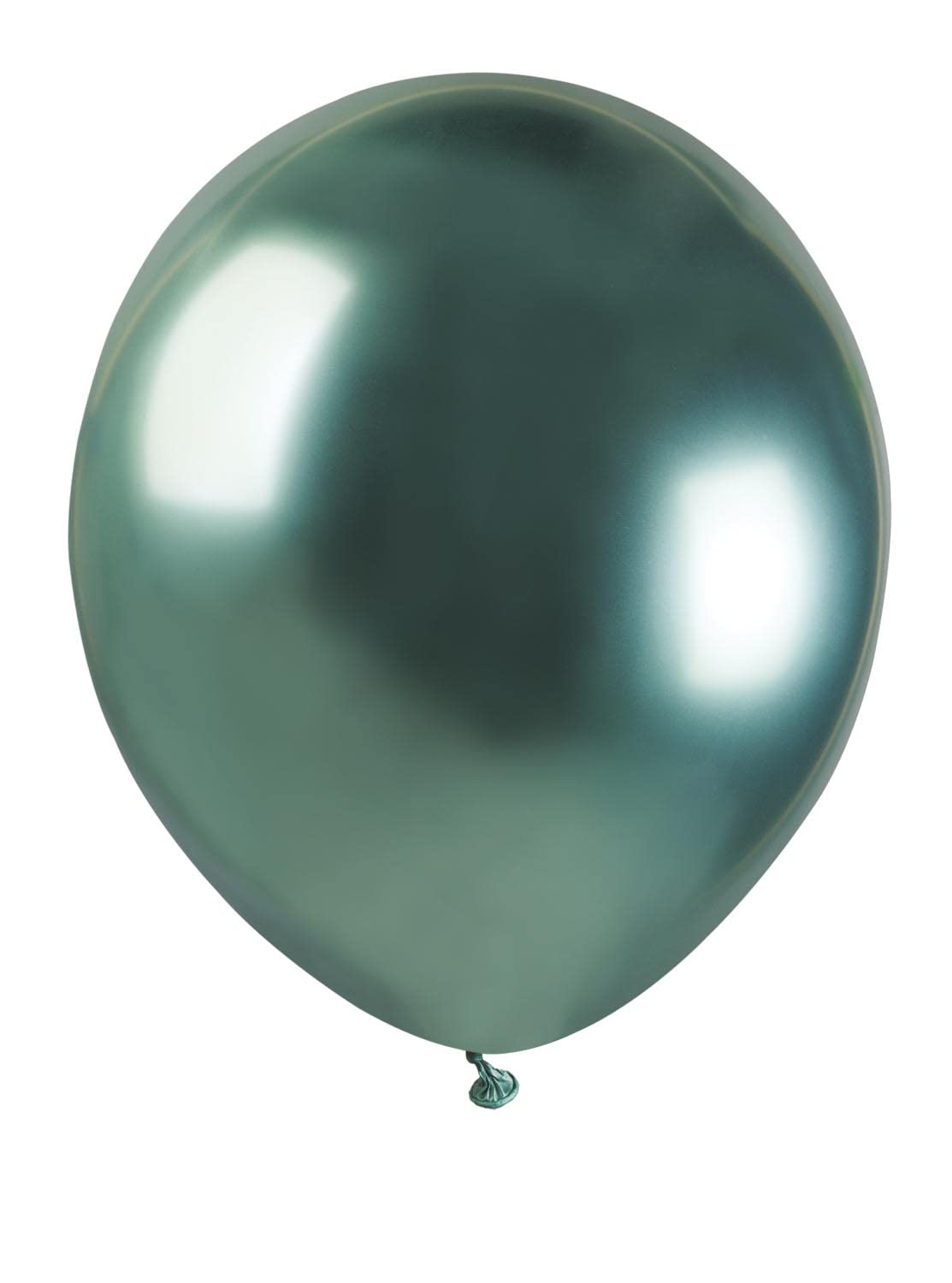 Pack 100 balloons metallized in natural latex Premium Quality A50 (Ø 13cm / 5"), green metallized