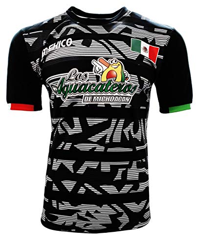 Jersey Mexico Aguacateros de Michoacan 100% Polyester Black/Grey_Made in Mexico miniatura 1