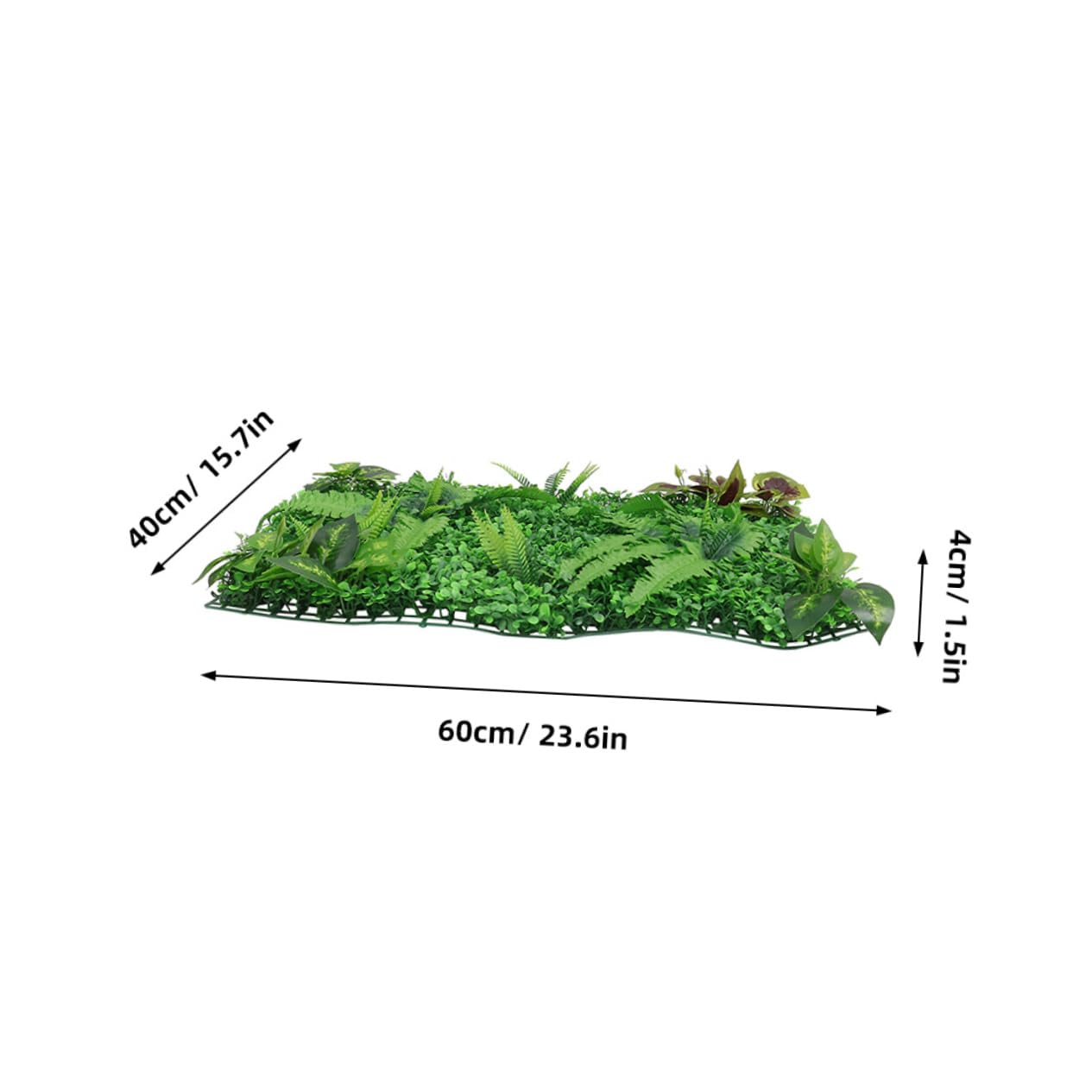 Pannello di Siepe Sintetica da Parete 2 Pezzi in Plastica Resistente alle Intemperie Decorazione Murale Piante Artificiali per Esterni e Interni Decorazione Giardino Matrimoni