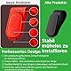 2 Stück Brillenhalter für Auto: Magnetischer Brillenhalter Auto aus Leder für Einhand Tragen - Auto Brillenhalterung für Ersatzbrille und Fahrten bei starkem Licht - Geeignet für Fahrer