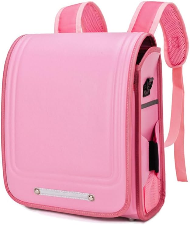GAGALUJapanese-Style Semi-Automatic Backpack, Large-Capacity Lightweight Schoolbag,Pink,35 * 27 * 17cm