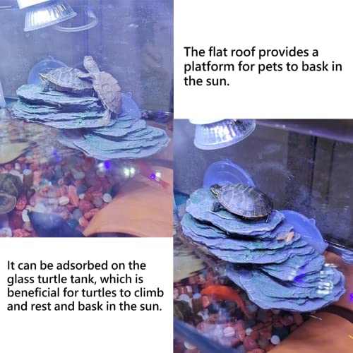 image for kathson Turtle Basking Platform Tortoise Dock Aquarium Landscape Decor