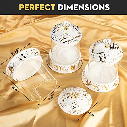 Anaqor Ratiagolde Set of 3 Kitchen storage Canisters, New home gifts, gifts for mum [White]