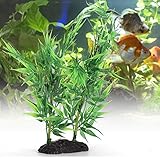 Planta Artificial Acuática, Hierba de Plástico Verde para Pecera, Decoración de Acuario de Alta Simulación, Planta Falsa Submarina Fácil de Limpiar y Que Ahorra Tiempo, Mejora la Belleza de