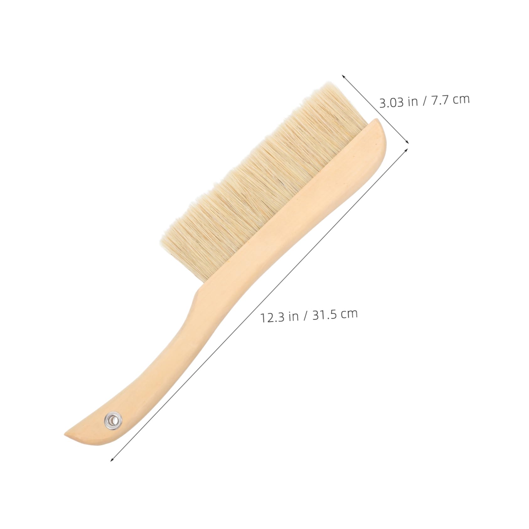 GRIRIW Wooden Handle Soft Bristle Brush for Precision Cleaning of Pianos and Musical Instruments Compact Ergonomic Design for Musicians and Home Use