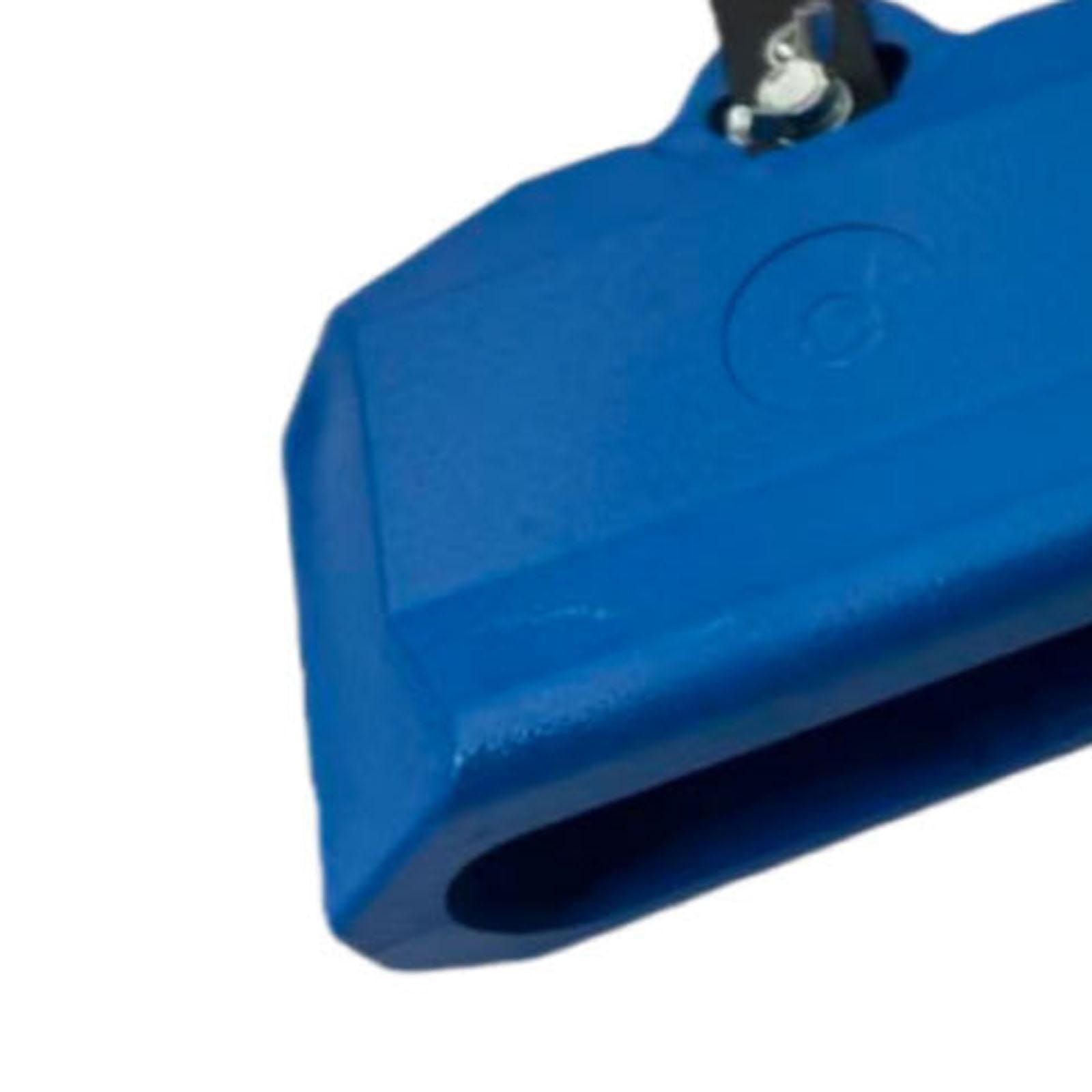 Set di Batteria Da 3 Pezzi, Supporto per Campane, Blocchi per Percussioni Latine, Montaggio in Lega di Zinco, Ideale per Gruppi Musicali, Blu