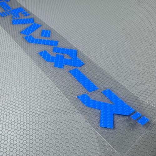Image of Car Stickers Auto Front Windshield Window Decal Bumpers for Japanese JDM SH Speedhunters Decal Tape 1000x120mm (Carbon Fibre Blue)