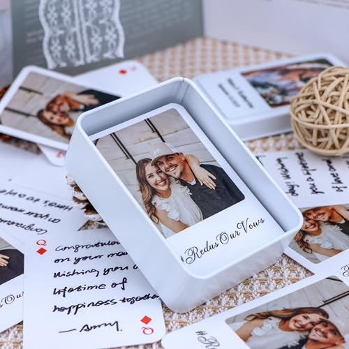 TDXHHW Wedding Guest Book Alternative, Custom Playing Cards, Blank Cards, Personalized Poker Cards, Unique Wedding Keepsake