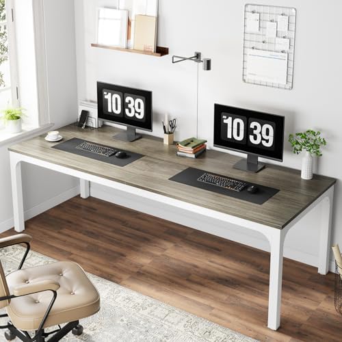 Table d'ordinateur portable double long 200cm pour bureau à domicile - 5