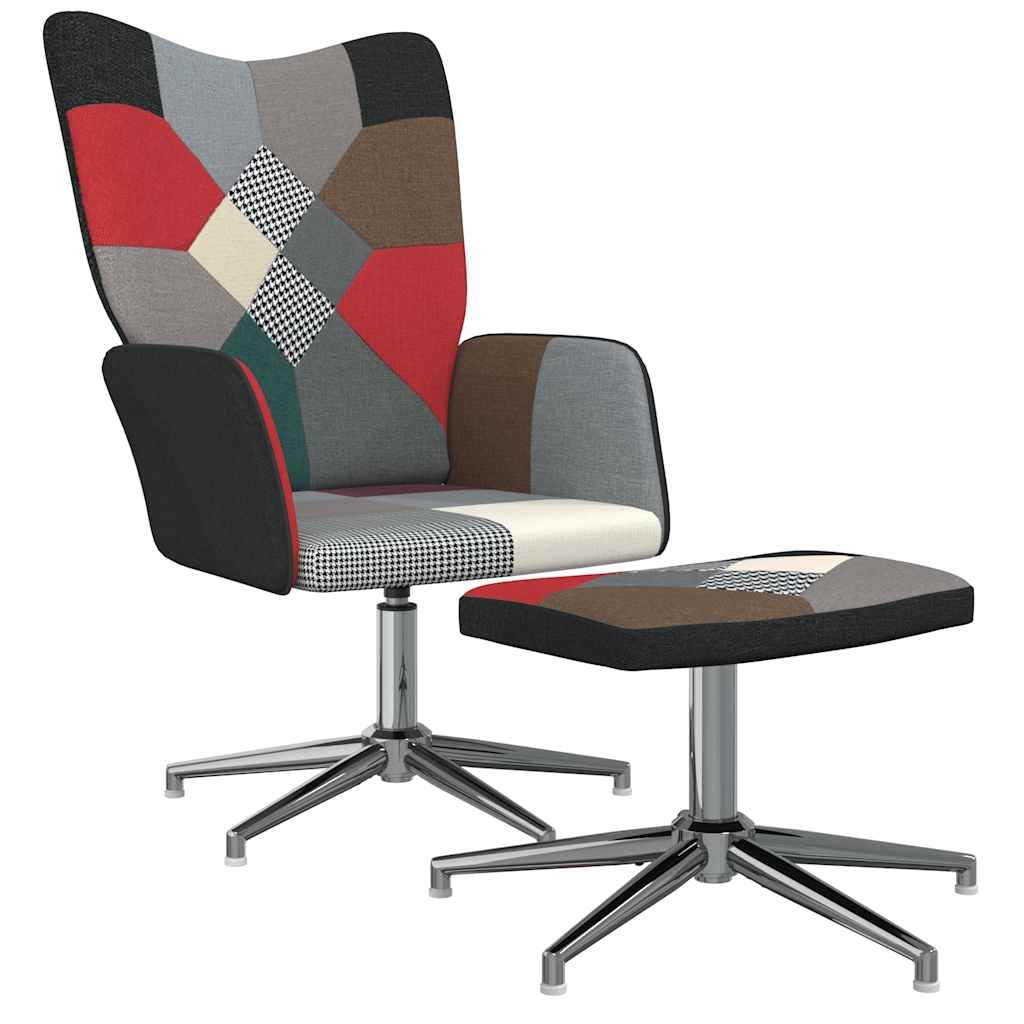 Marvin Poltrona Patchwork Relax Sedia Colorata Design In Tessuto Con
