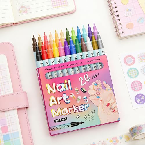 Stylo nail art imperméable feutre manucure séchage rapide - 2