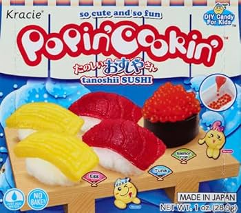 シリコンスクイーズBOX15 Amazon.com: Kracie Popin' Cookin' DIY Candy Sushi Kit, No Bake, 1