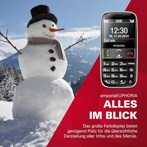 Seniorenhandy Emporia Euphoria mit großen Tasten und Notruftaste
