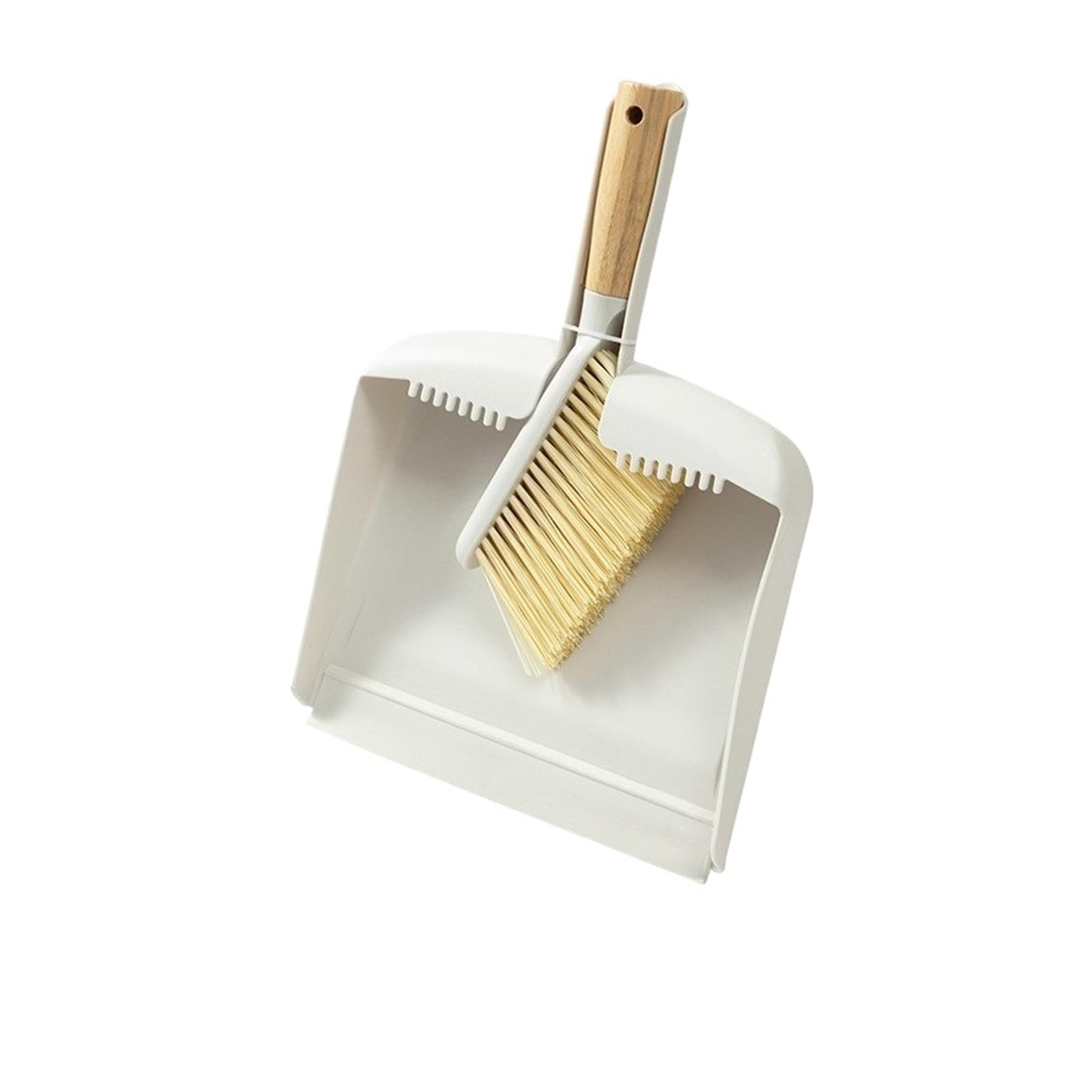 Mini Cepillo con Mango, Escoba pequeña, Suelo, sofá, Limpieza de Escritorio, Juego Combinado recogedor(9900 White)