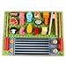 TOYANDONA 1 Set di Giocattoli per Barbecue per Bambini, Divertenti Giocattoli da Cucina in Legno per Grigliate da Cucina per Bambini