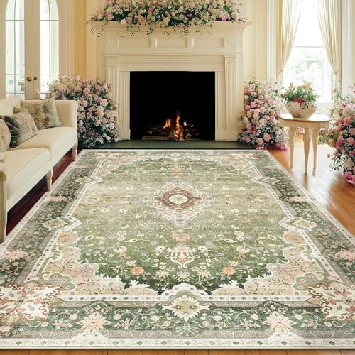 Brakki Washable 8x10 Area Rugs for Living Room Clearance, Large