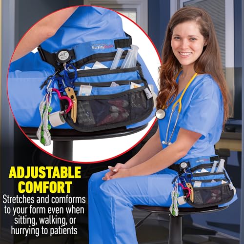 Image of Kangapak Nurse Fanny Pack Multi Compartment Waist Organizer Tool Bag for Students, Practitioners & Medical Professionals