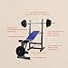 Banco de pesas ajustable para gimnasio casero, banco con mancuernas, cama de...