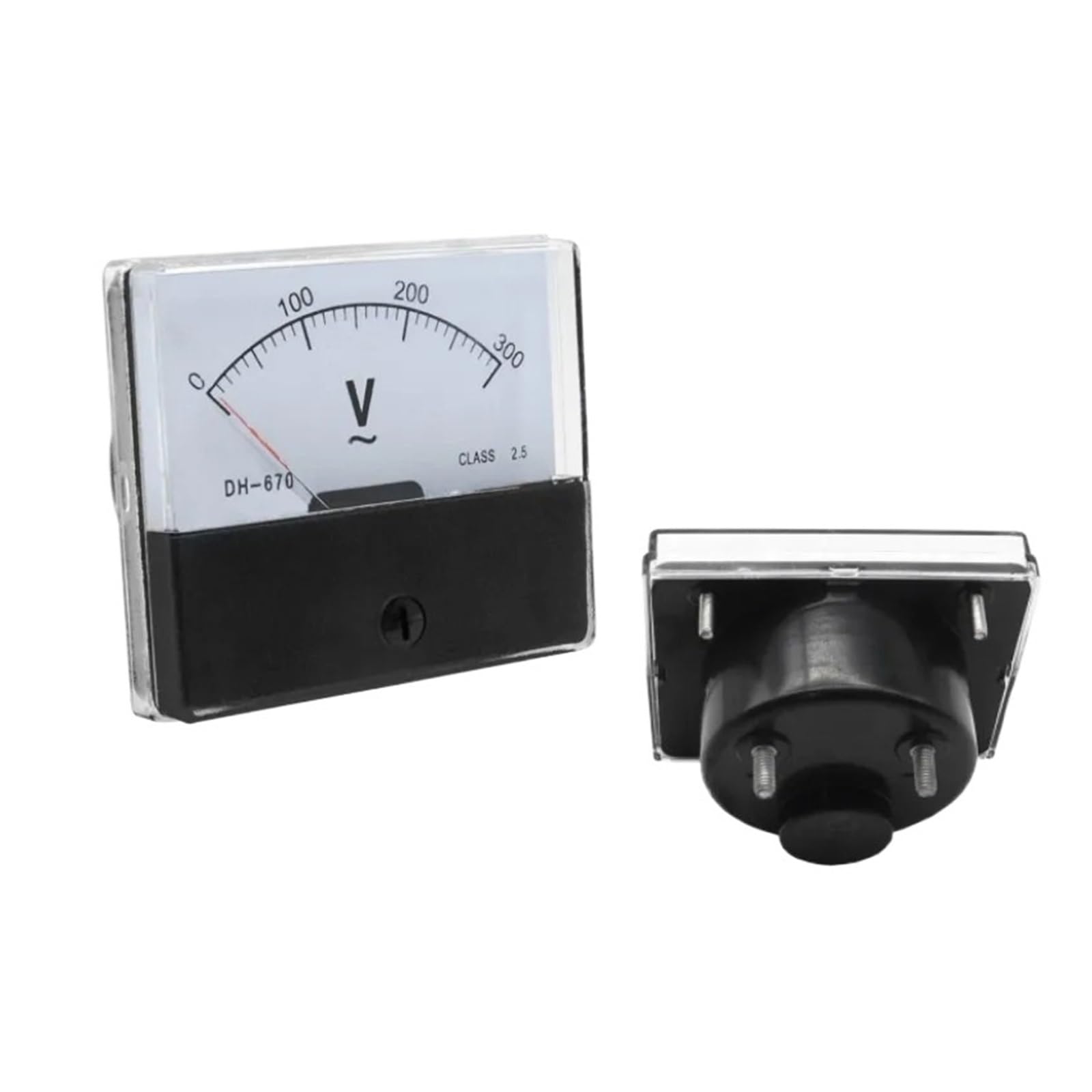 1 PZ DH670 AC 0-300 V 500 V Volt analogico Voltmetro Tester di pannello 70 * 60mm