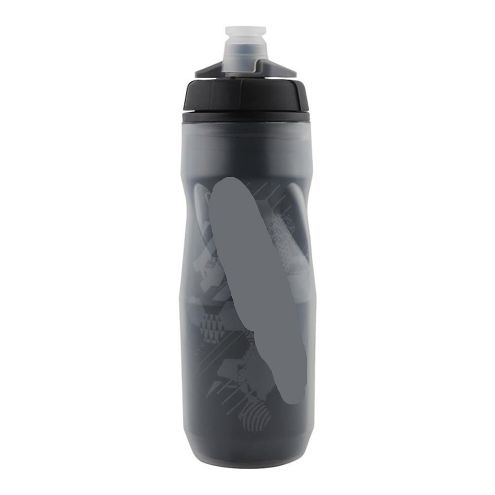 QuxetlRyz Sports Water Bottle 600ml Light Mountain Bottle Bicycle Water(Black)