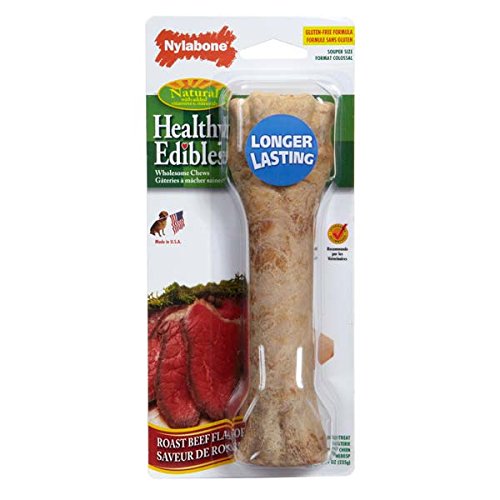 Nylabone Healthy Edible Beef Bone Reg 3Pk #TOP1