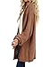 Maroway Womens Cardigan Solid Color Long Sleeve Open Front Chunky Knit Sweater Outwear