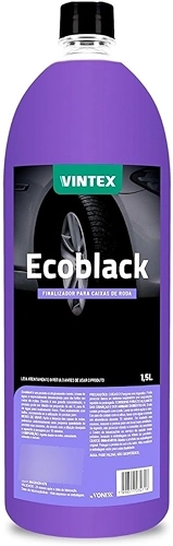 Ecoblack Vintex 1,5 L – Finalizador Automotivo para Caixa de Rodas, Pneus e Plásticos, Preto Intenso, Alta Durabilidade e Acabamento Profissional