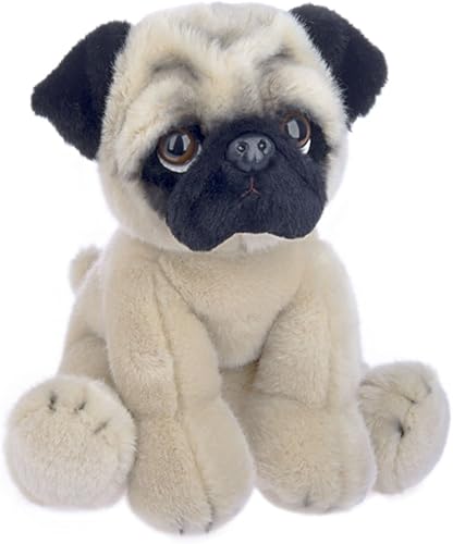 Ganz Heritage Pug de peluche de 12 pulgadas, color bronceado, 12 pulgadas