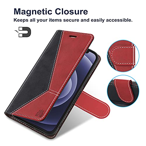 Caislean Wallet Case For Samsung Galaxy S20 Fe 5G (6.5 Inch) Pu Leather Flip Cover [Rfid Blocking] Credit Card Holder [Soft Tpu Shell] [Kickstand Function] Magnetic Full Protection Folio Case, Red #TOP2