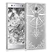 Produktbild kwmobile Sony Xperia XA2 Ultra Hülle - Handyhülle für Sony Xperia XA2 Ultra - Handy Case in Kompass Barock Design Weiß Transparent