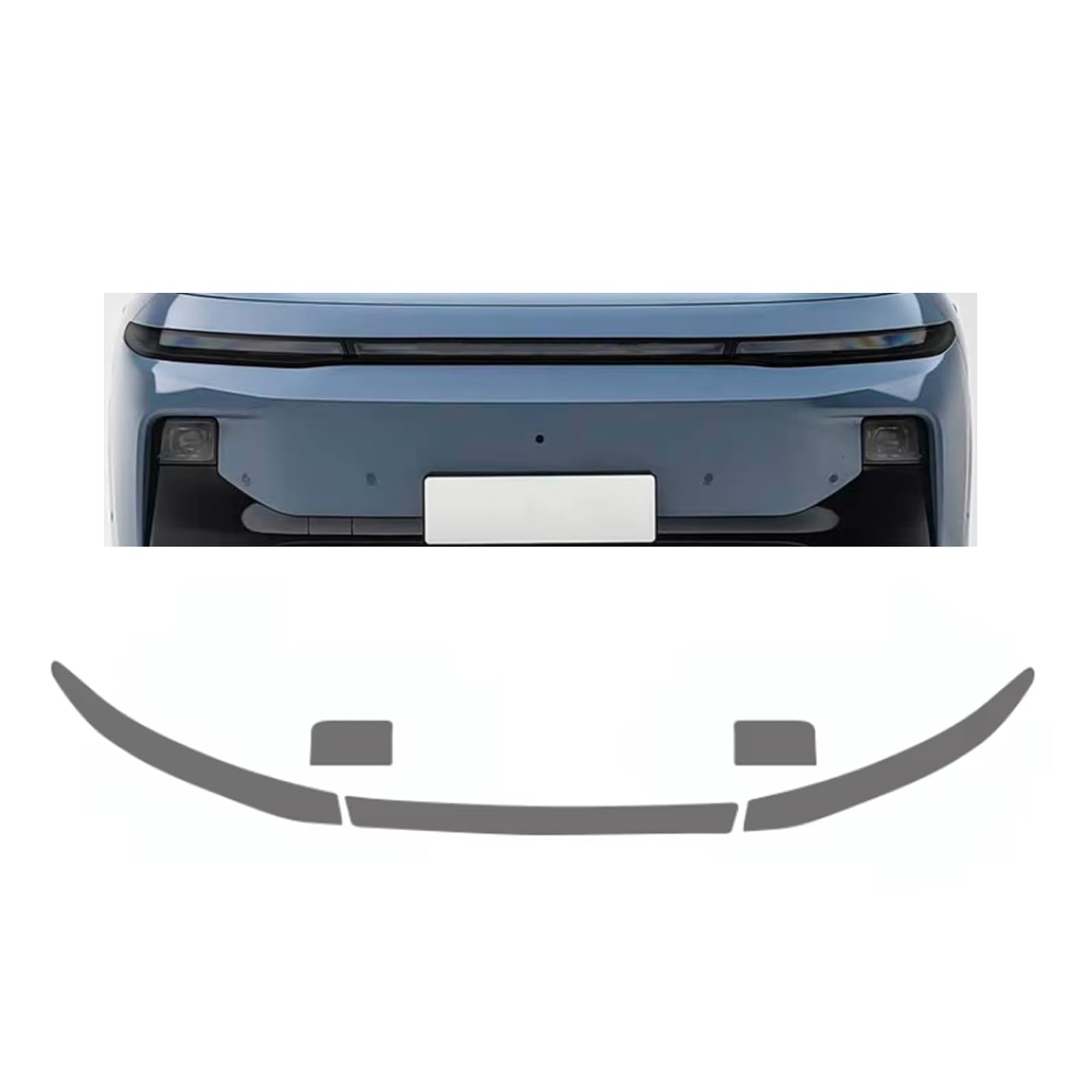 Headlight Film for Leapmotor B10 2025-2026, 1Set Transparent/Smoke Black Car Headlight TPU Protective Film