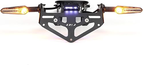 Soporte trasero para motocicleta, soporte para placa de matrícula, eliminador de guardabarros de cola, aluminio CNC, compatible con MT-09 MT09 FZ09