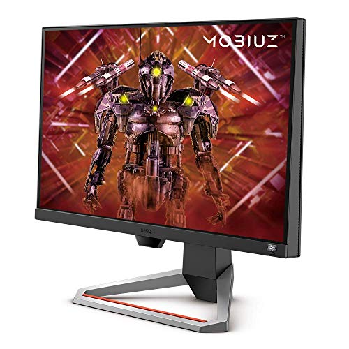 Image of BenQ MOBIUZ EX2510 24.5 inch Full HD Gaming Monitor, 144 Hz 1 ms, HDR10, 99% sRGB, IPS, 1080p, Freesync, Built-in Speakers, HDMI+ Logitech Keyboard Combo
