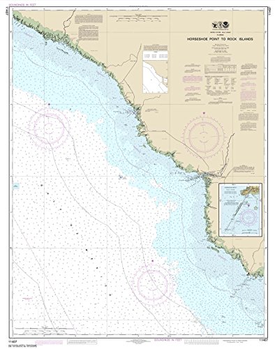 Paradise Cay Publications, Inc. NOAA Chart 11407: Horseshoe Point to Rock Islands; Horseshoe Beach, 34.8 X 44.1, Traditional Paper