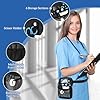 ProCase sac banane infirmière bandoulière avec Ceinture Réglable, sacoche ceinture nurse, Infirmière fanny pack Pochette Organisateur pour transporter stéthoscopes et fournitures médicales -Noir(M) #3