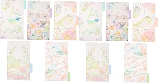 VILLCASE 4 Conjuntos De Divisórias De Bolso Divisórias Índices Etiquetas Pastas De Papel Diário Em Branco Caderno Pastas De Arquivos Coloridas Pastas De Arquivos Coloridas