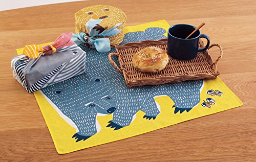 大きな絵柄がランチタイムを楽しく盛り上げてくれそうな約縦50×横50(cm)サイズの風呂敷。