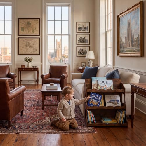 Image of Wood Kids Bookshelf,Heat-treatedWood GrainPattern