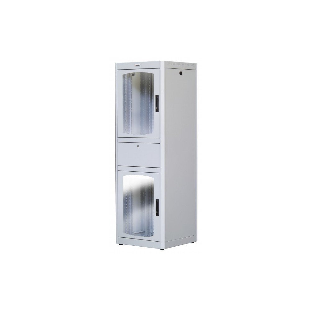 Intellinet 926119 Armadio Rack 19" 600x800 38U con Ripiano Tastiera Grigio Grigio