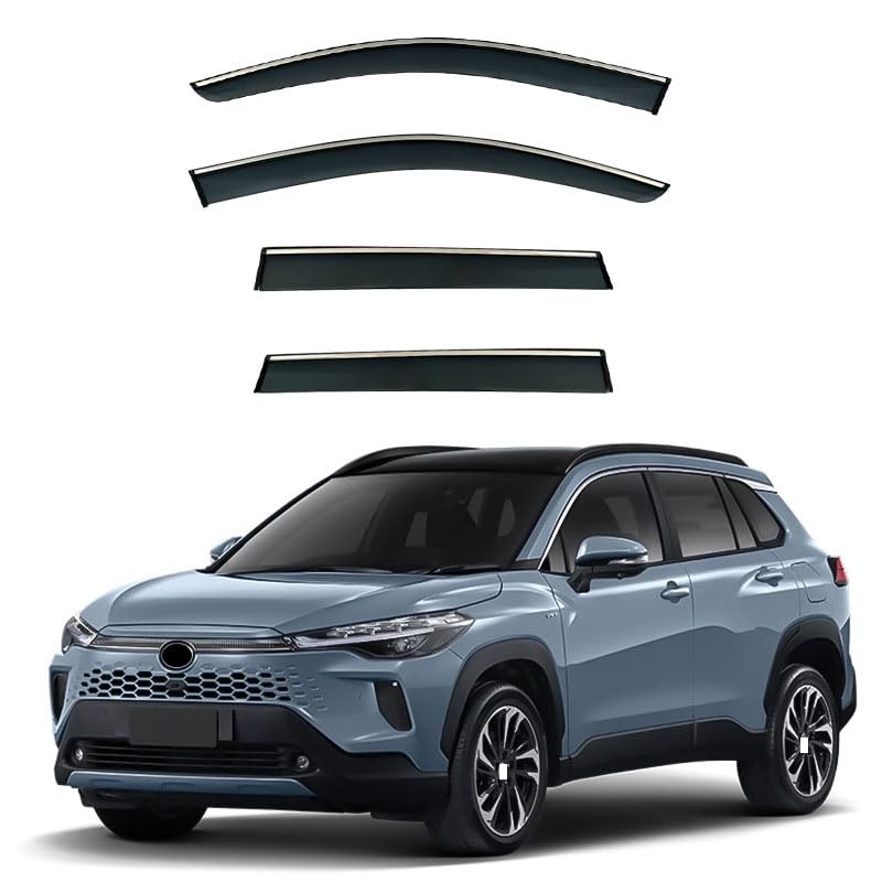 Déflecteurs de vent de voiture anti-buée et pluie pour Toyota Corolla Cross SUV 2021+