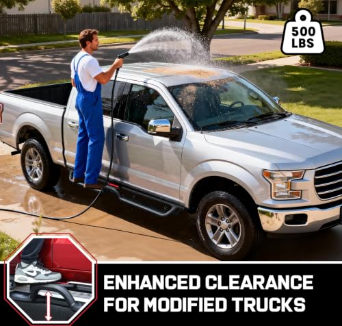 Image of COMNOVA Geometric Design Running Boards for 99-16 Ford F250 SuperCrew Cab