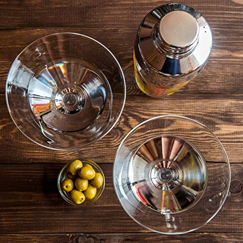 MATANA 48 Hard Plastic Martiniglazen, 210ml - Cocktailglazen voor Verjaardagen, Bruiloften en Feesten - Herbruikbare en Elegante Plastic Glazen voor Cocktails, Desserts - Image 6