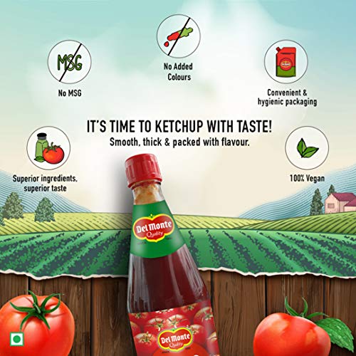 Image of Del Monte Tomato Ketchup - Classic Blend 1 Kg Squeezy Pack | No MSG |Made By Chef Loved By All