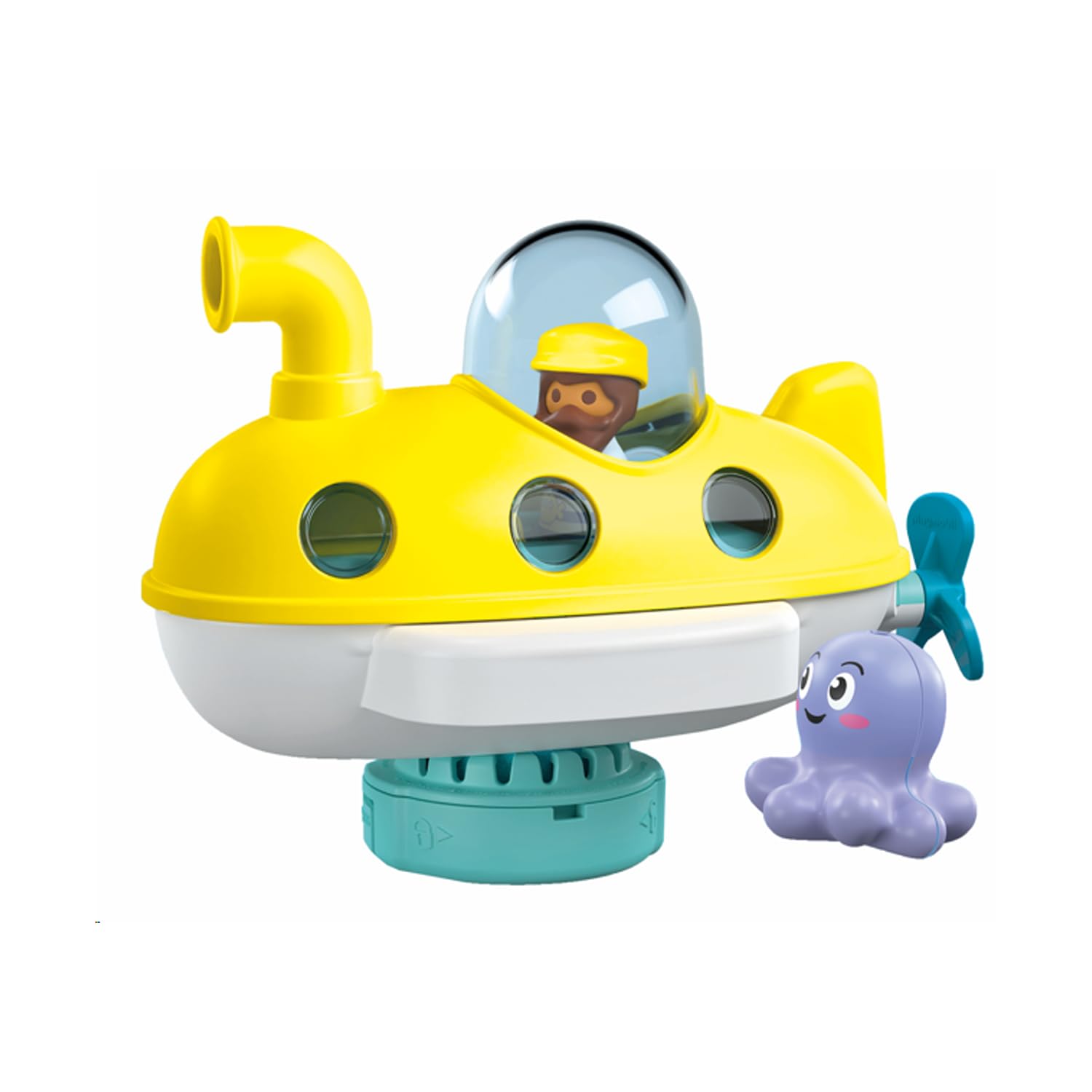 PLAYMOBIL JUNIOR AQUA & Tinti 71440 Sottomarino colorato, barca subacquea con cupola removibile, con tre diverse perle da bagno colorate Tinti, giocattolo per bambini dai 12 mesi in su