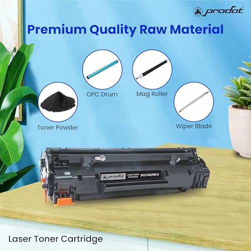 Image of ProDot 912 /925 Toner Cartridge Replaces Canon CRG 912 /925, HP CE285A Compatible with Canon LBP 3018 /3050 /3100 /3108 /3150 HP P1102 /P1102w /M1132 /M1212 I 1500 Page Yield I 1 Year Warranty (1 PC)