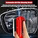 Car Glass Oil Film Cleaner, Automotive Oil Film Cleaning Brush for Car Windows, Clear Vision Glass Cleaner, Cars Windshield Cleaner Tool, Anti-Rain Fog Cleaning Glass Brush (2 Brushes + 2 Refills)