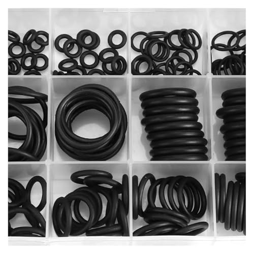 Wen ST 279PCS Rubber O Ring Oil Resistance O-Ring Washer Gasket Seals Watertightness Assortment Different Size with Plastic Box Kit Set